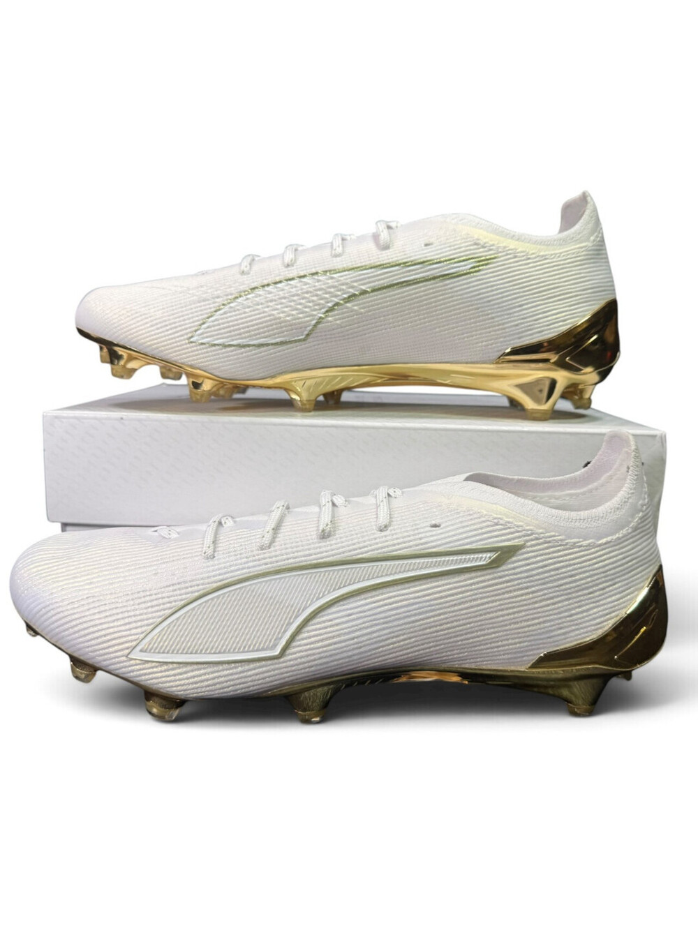 PUMA Ultra 6 Ultimate FG Special Ed White Gold 108699 04 Soccer Cleats Size 11.5